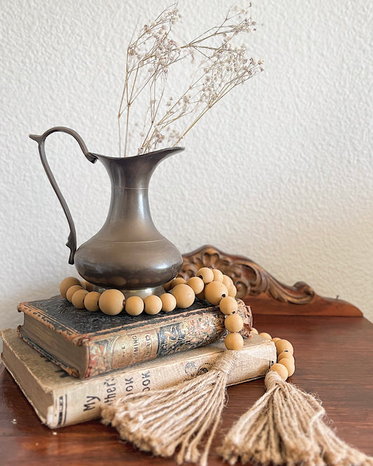 Small Brass Patinated Pitcher Bud Vase