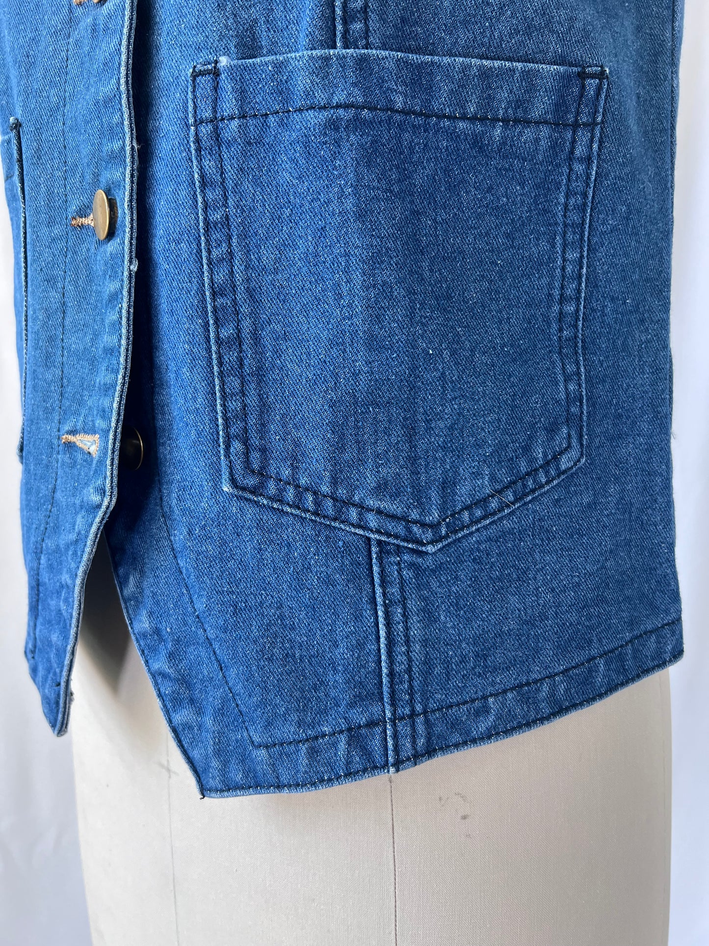 Vintage Handmade Denim Vest