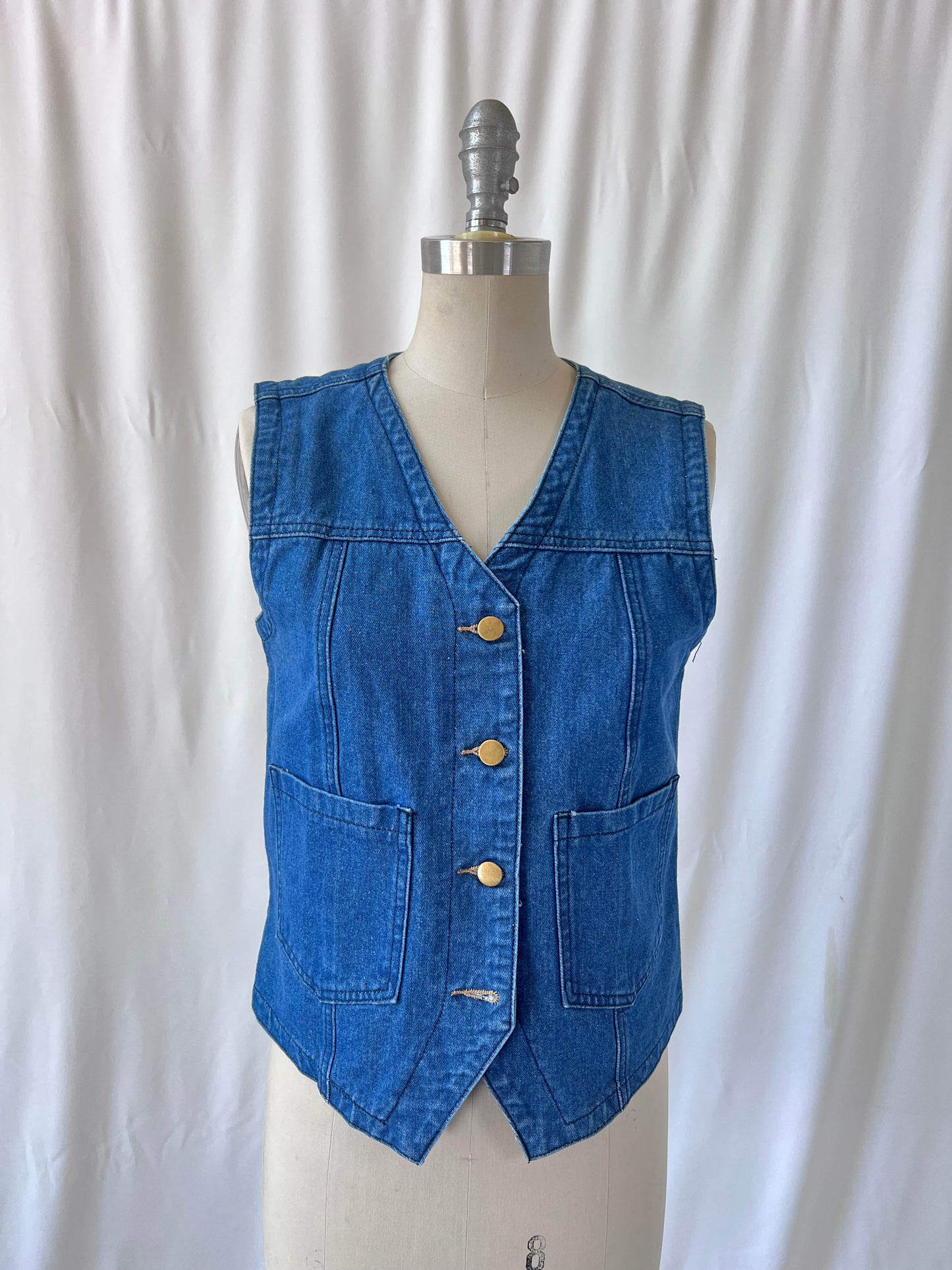 Vintage Handmade Denim Vest