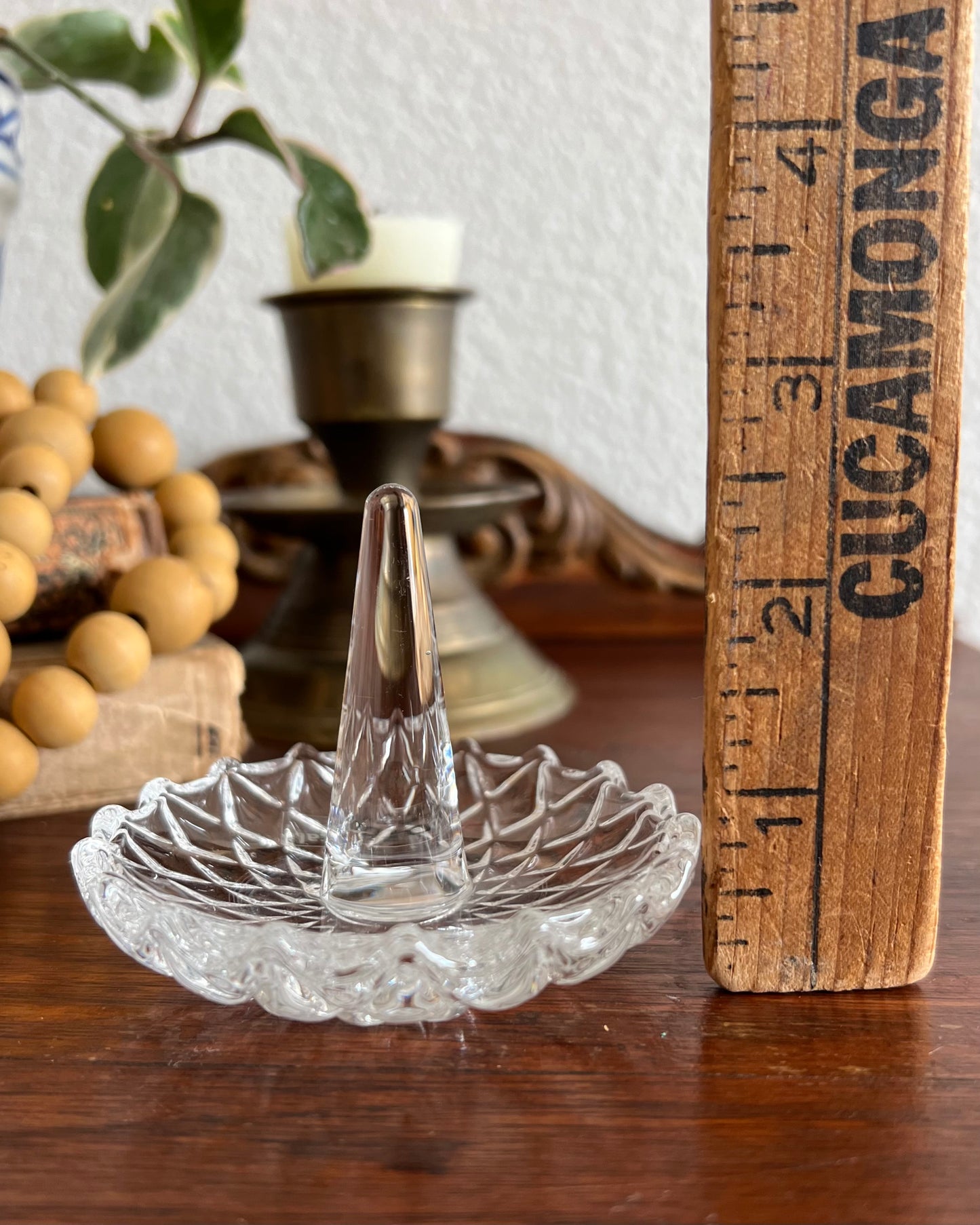 Vintage Crystal Ring Holder