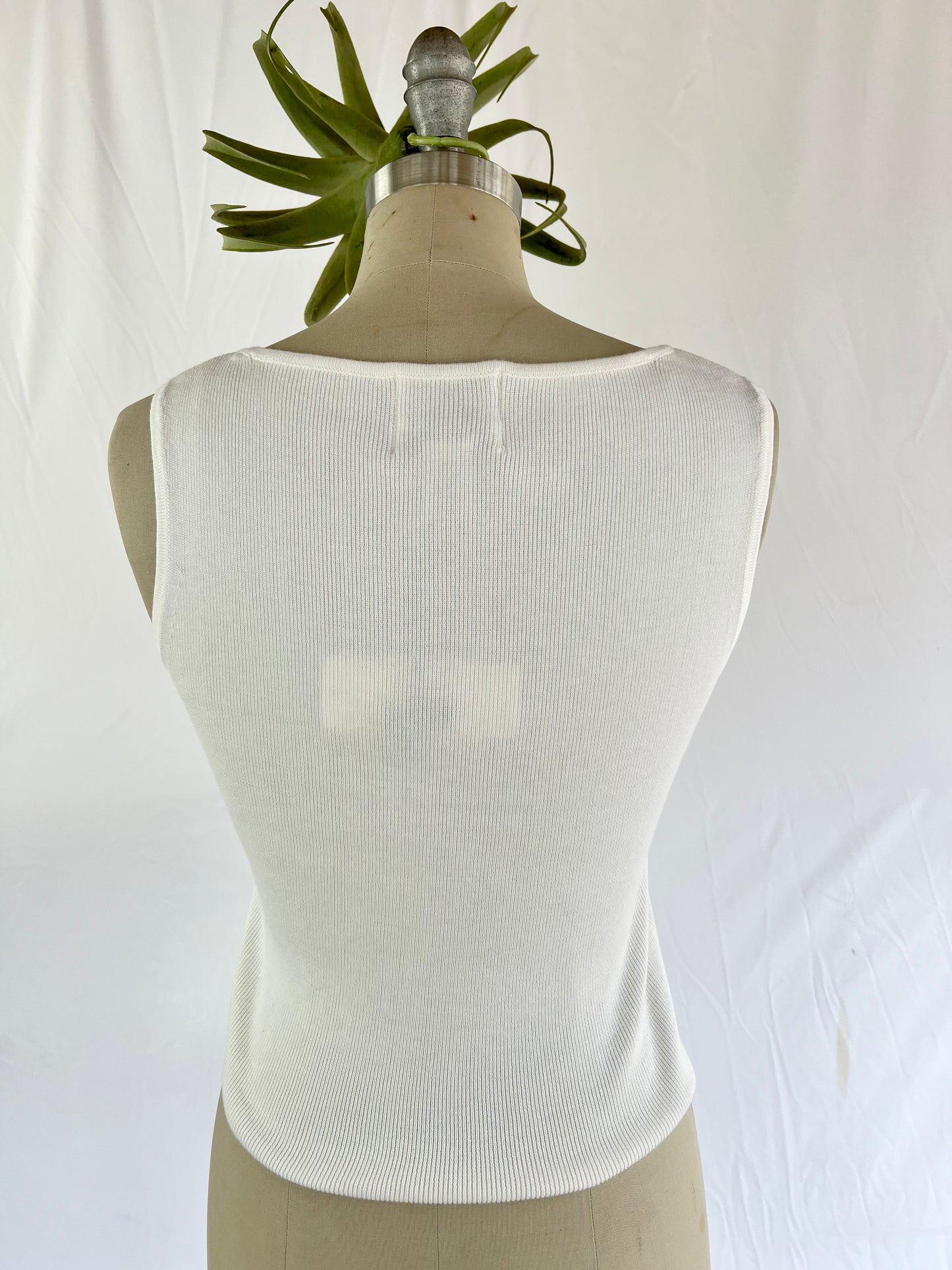 Sidefects 90s Deadstock Square Neck Sleeveless Blouse